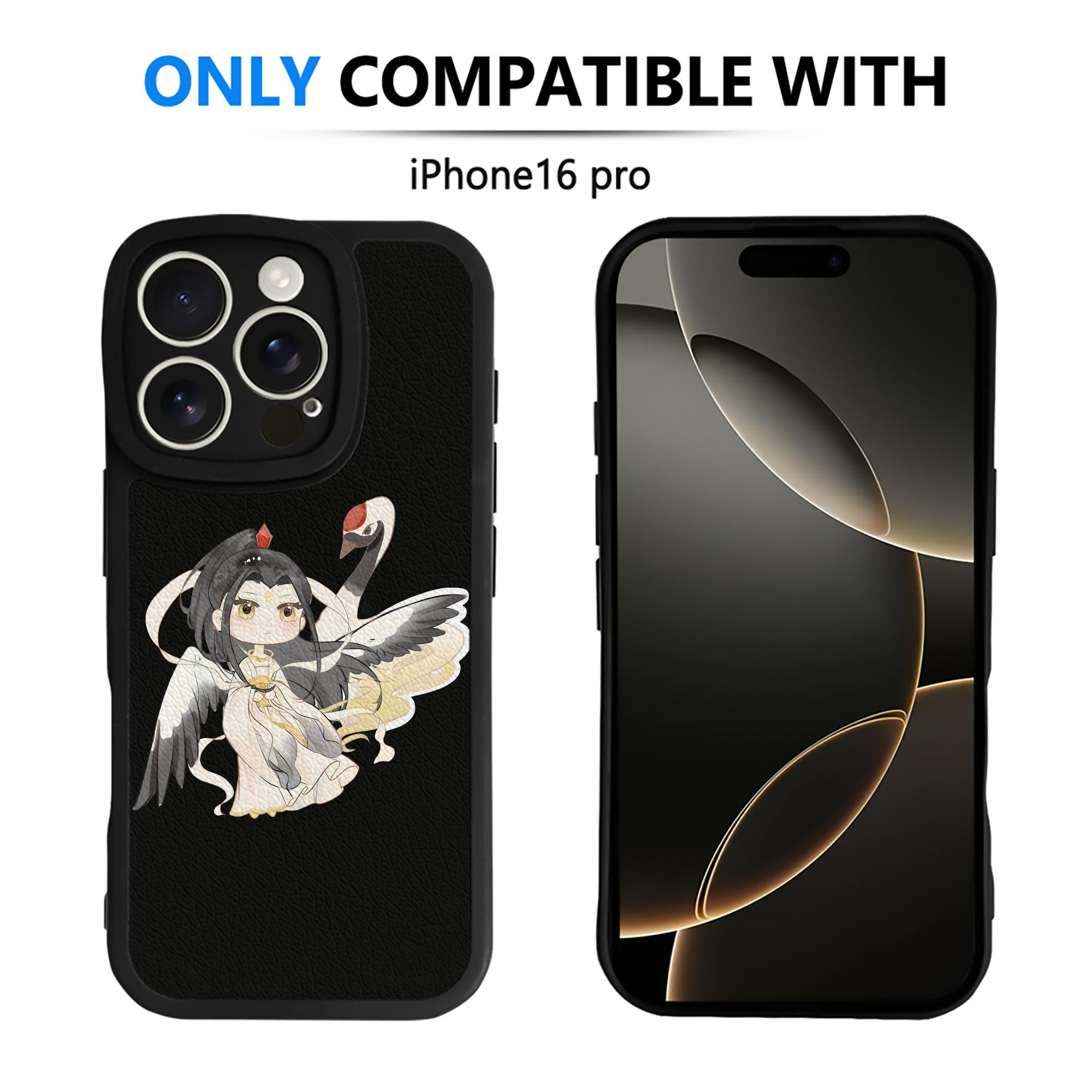 （画像用） Ne Zha 2 ナタ 魔童の大暴れ 【iPhone 16シリーズ対応】シリコンスマホケース（レザー調） 材質：シリコン